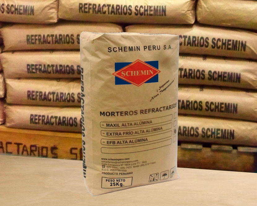 Mortero Refractario EFB Alta Alúmina