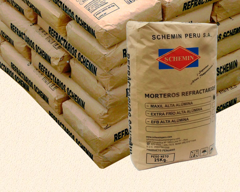Mortero Refractario Maxil Alta Alúmina
